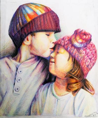 郭怜妃 - 色鉛筆