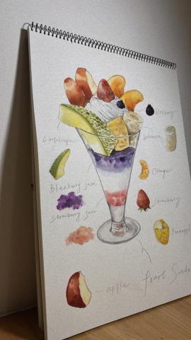 維維老師｜全職家教 - 水彩 水果聖代