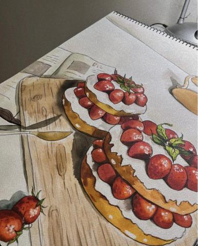 維維老師｜全職家教 - 水彩 手繪風甜點