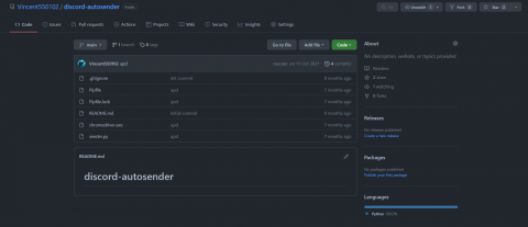 Vincent55 - 開源專案內容(網路爬蟲)
https://github.com/Vincent550102/discord-autosender