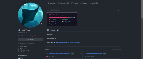Vincent55 - GitHub's Profile