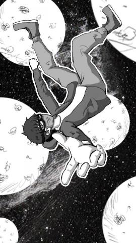 鹹魚個人插畫天地 - 長大後習慣把自己藏的很深，卻又執著於誰能懂我