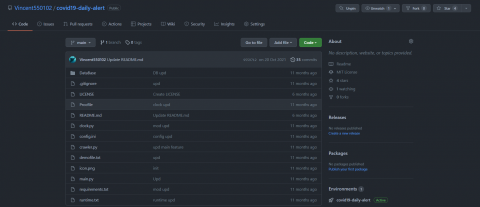 Vincent55 - 開源專案內容(Line Bot)
https://github.com/Vincent550102/covid19-daily-alert