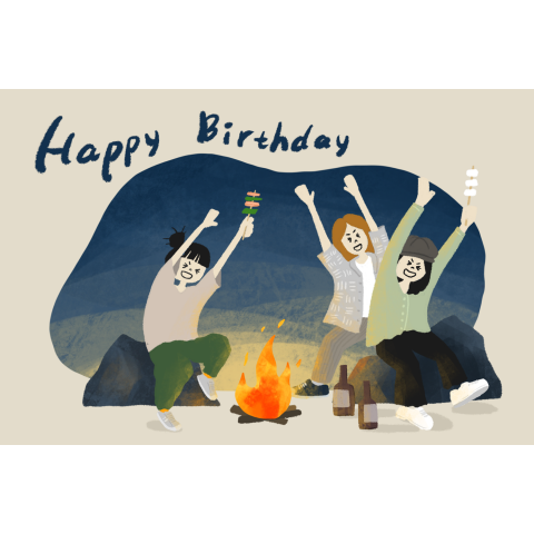 Sharon Cheng - 【生日卡片插畫設計】