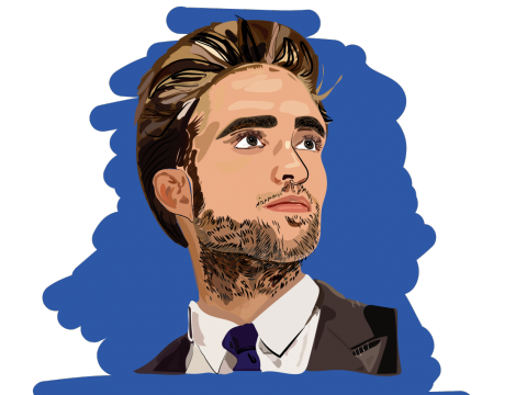 MEIMEI PIN DESIGN - 02232022似顏繪慕光之城Robert-Pattinson2