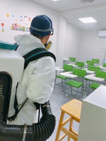 海呈有限公司 - 補習班小朋友確診進行殺菌消毒