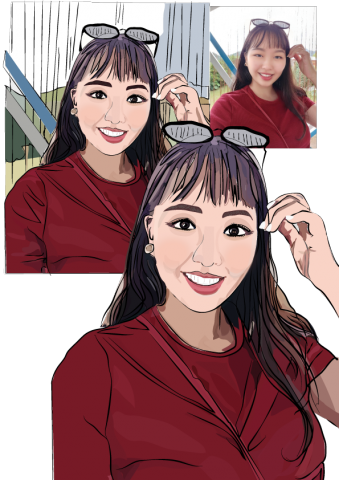 Phoebe Design  - 05012022似顏繪19歲的女孩！