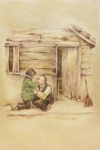 九韭 - 個人創作/老照片/色鉛筆、牛皮紙 九韭 - 個人創作/老照片/色鉛筆、牛皮紙