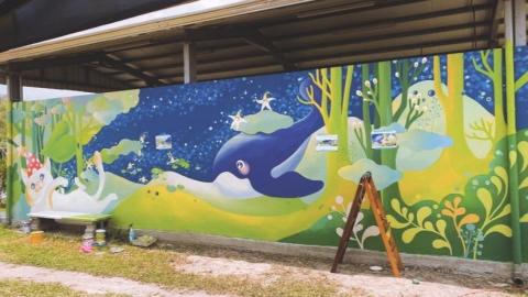 莉娜羊壁畫彩繪 - 美濃露營區