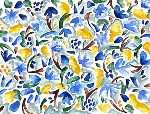 Yi Shin Chen - 布花繪製