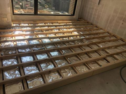 長弘室內裝修工程 - 架高地板施工圖（內塞隔音棉）