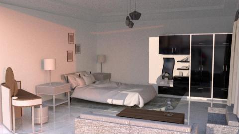 YY studio - 使用maya 3D建模的室內設計