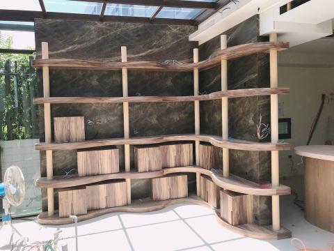 立禾川室內裝修 -  美耐板搭配弧形層板