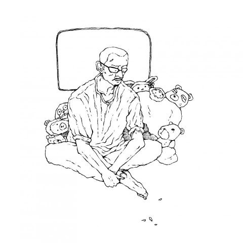 劉于瑄 - 黑白線稿插畫(代針筆)