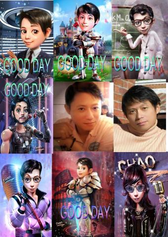 Alam Lin - 客製化人物或寵物Q版畫像~~(自畫像)