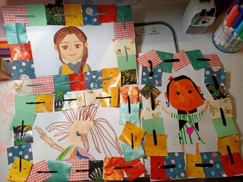 蔡羽瑄 - 平面課程：我的自畫像