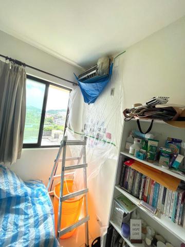 蔡宗熹個人小貨車貨運行（鑫旭） - 香山套房冷氣清洗（掛洗施工過程）