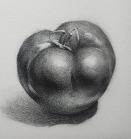 胡益彰 Jess Hu - 2022素描作品 水果