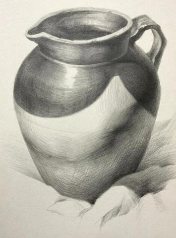 胡益彰 Jess Hu - 2022素描作品 酒甕