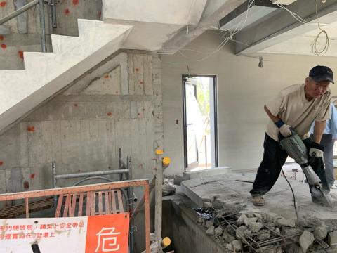 泰嘉工程行 - 牆面切割打石