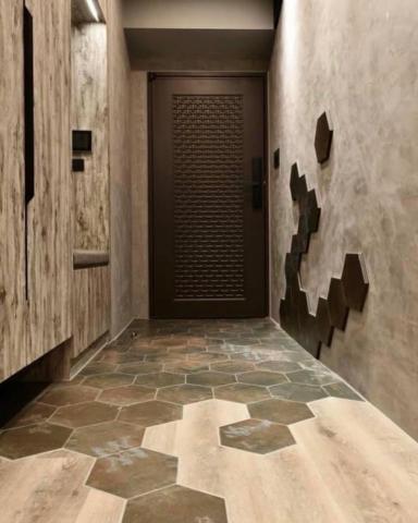 均典地板精品館 - 木地板與六角磚拼接工藝