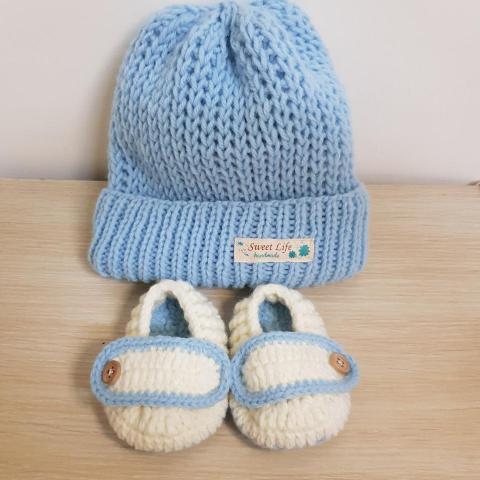 Sweet Life 手作。編織 - 棒針+鉤針寶寶彌月套組