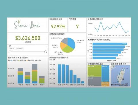 shareelinks 互聯工作室 - 數據分析、數據報表，串接網站上所有數據做分析，銷售數據、顧客標籤、SEO數據等，大數據分析、交叉分析比對。適合作為協助決策工具，開會，自用都能更了解目前的狀況。
