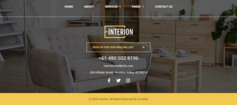 shareelinks 互聯工作室 - 頁尾 - Interion 家居電商付費模板