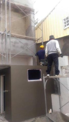 騰達工程 - 後牆粉光