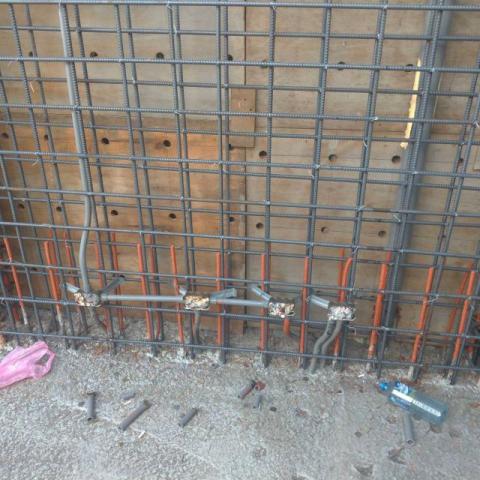 騰達工程 - 牆壁鋼筋綁紮