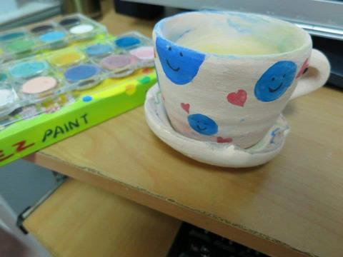 Erica - 陶瓷彩繪-杯。盤