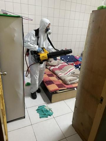 澄新消毒環保 - 確診宿舍殺菌消毒作業