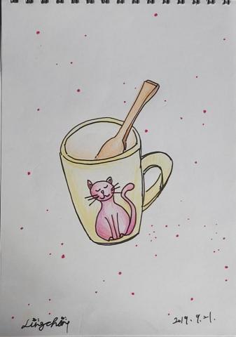 Erica - 手繪-貓咪馬克杯