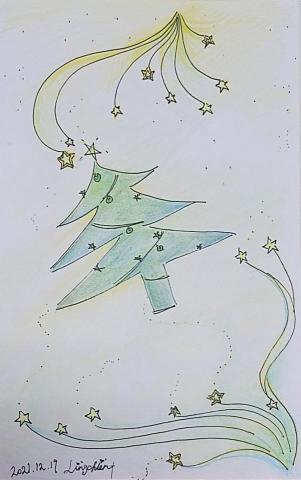 Erica - 手繪-色鉛筆-聖誕