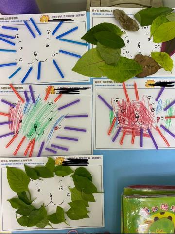 張捷 - 使用不同素材，進行創作，練習小肌肉動作