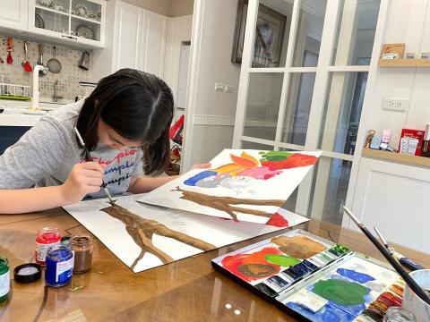 Wendy書法/美術 - 創意表現/手繪課程現場/學生