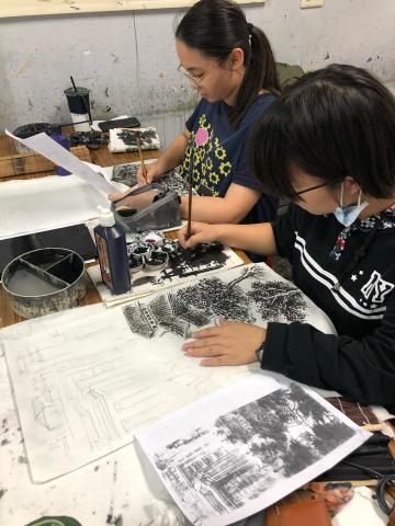 Wendy書法/美術 - 水墨課程教學現場/學生們