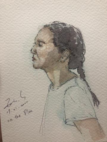 宋卿 - 水彩人像