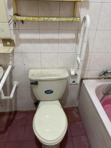 蕭先生居家無障礙改善、電視架安裝 - 馬桶旁可掀式活動扶手