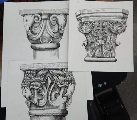 陳婉瑜 - 手繪黑白插畫