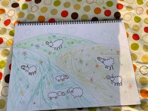 李采倫 - 6歲兒童繪畫作品（創意寫生）