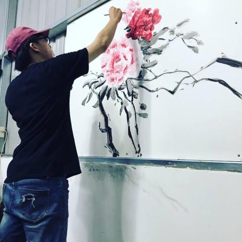 葉瀚中 - 汽車行牆壁彩繪 葉瀚中 - 汽車行牆壁彩繪