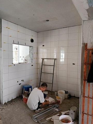 騰達工程 - 廚壁磁磚施作