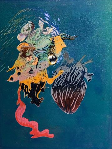 小恆星 - 版畫(水印木刻)多色一版 (印40色)
  木板凸版手工印刷 小恆星 - 版畫(水印木刻)多色一版 (印40色)
  木板凸版手工印刷