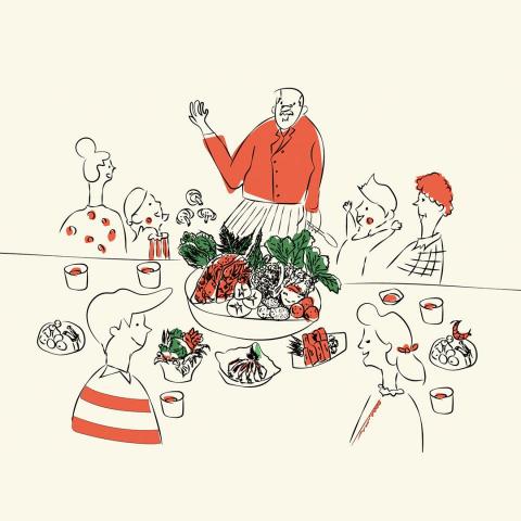 李好設計工作室 - 東東餐飲．養生餐促銷活動．插畫設計