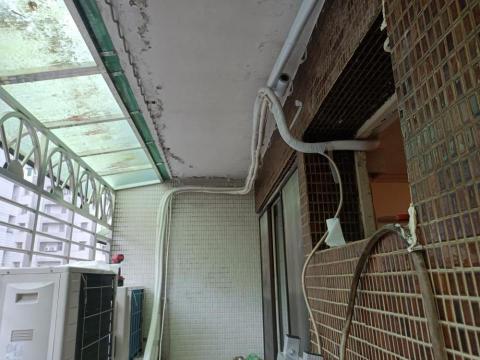 蔡小姐郭師父 - 冷氣安裝兩台冷氣只更換一台~此照片為施工前