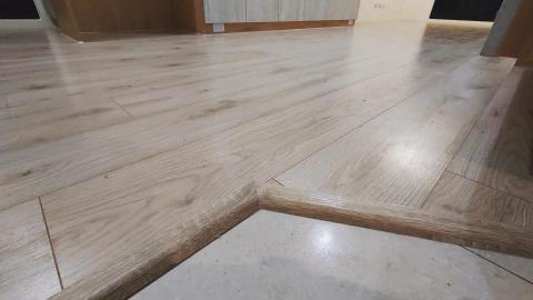 泉植木地板工作室 - 落塵區插角細節