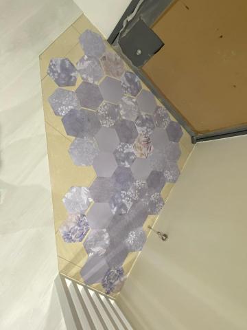 如心輕裝潢工作室 - 試拼六角花磚