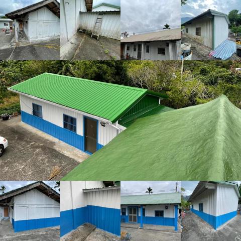 王守仁 - 油性油漆及屋頂防水施工前後比照圖