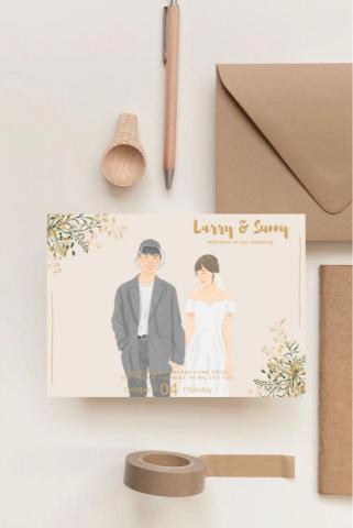 狐狸與森 - 喜帖設計